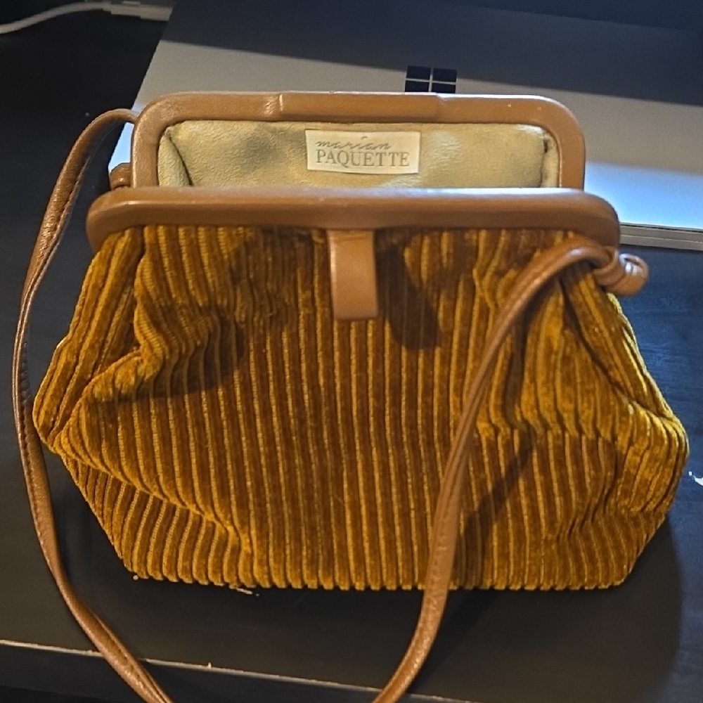 Mustard Yellow Corduroy Women's Bag